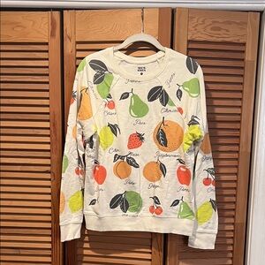 Fruit Print Women's Sweatshirt Anthropologie